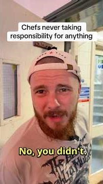 Nothing is chefs fault right? ;) #hospitality #comedy #chef #kitchen #service