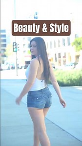 Chic Summer Vibes: Effortless White Halter Top & Denim Shorts #shorts #OOTD #FashionInspo