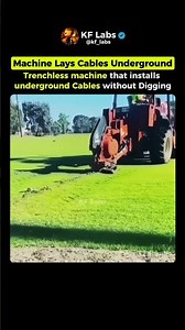 This Machine Lays Cables Without Digging 🚧⚡
