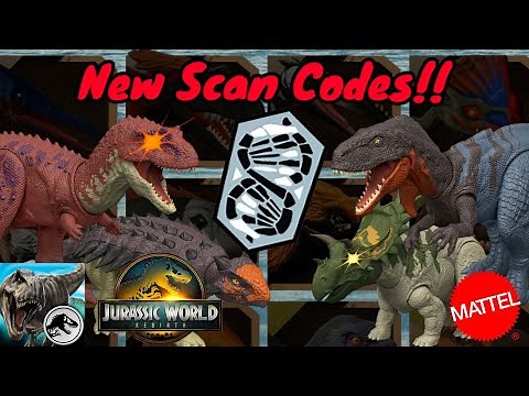 New Jurassic World Rebirth 2025 Wild Roar Scan Codes!!