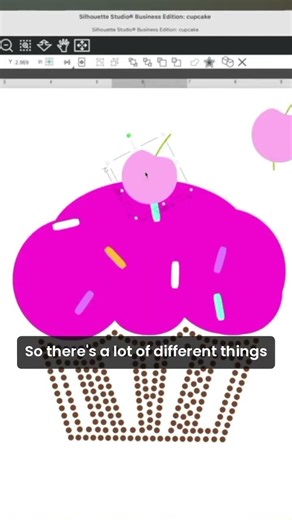 Creating Rhinestone Designs in Silhouette Studio #shorts