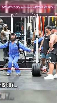 BODYBUILDER challenged JANITOR ANATOLY,,.....#funny #gym #trending #comedy