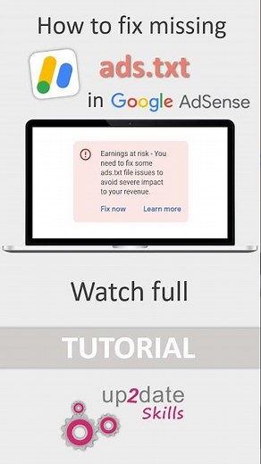 Google AdSense Tutorial Preview | How to fix missing ads.txt file with no plugin #Shorts