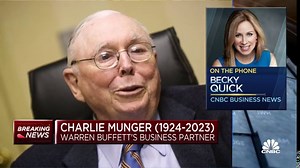 CNBC's Becky Quick looks back on the life and legacy of Charlie Munger