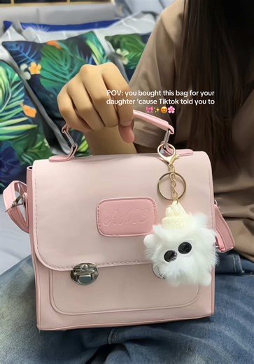 Stylish Korean Backpack with Adorable Keychain