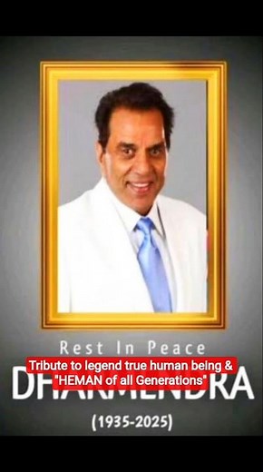 A tribute to legend great human being & "HEMAN of all Generations" #dharminder #heman #rip