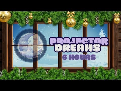 6 Hours of Christmas Jazz Ambience | Cozy Winter Window & Snowing Scene for Projectors
