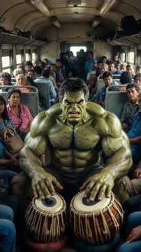 Poor Hulk Kicked Out of Train… What He Did Next Shocked Everyone! 😱 #youtubeshorts #viralvideo