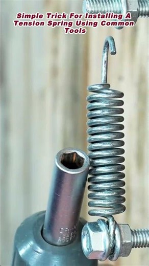 Simple Trick For Installing A Tension Spring Using Common Tools
