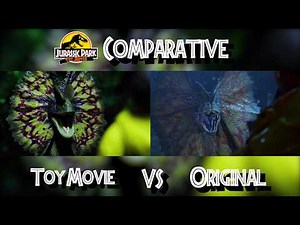 ORIGINAL VS STOP-MOTION "The Dilophosaurus Attack" | Jurassic Park: Toy Movie | English [4k]