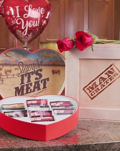 45K views · 940 reactions | Surprise! It's meat. Man Crates has dozens of awesome Valentine’s gifts, including our delicious Salami Bouquet, and other gifts so unique he’ll be eating his (jerky) heart out. | Man Crates | Facebook