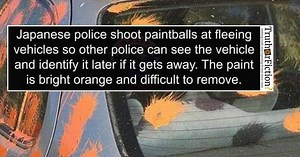 ‘Japanese Police Shoot Paintballs at Fleeing Vehicles’ Meme
