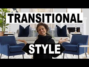 Transitional Style Living Room | How To Decorate Transitional Style