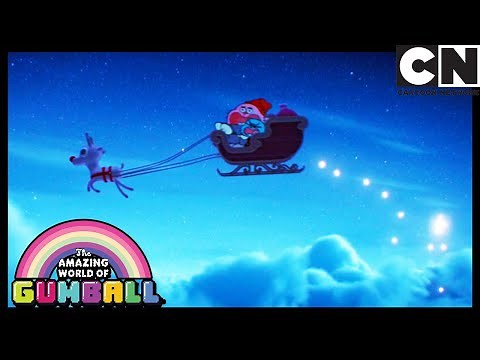Richard Drives Santa's Sleigh | Gumball | Cartoon Network