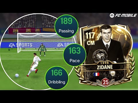 💥🥶ZIDANE CM- 113 OVR FC MOBILE BALLON D'OR CARD REVIEW