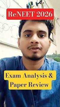 ReNEET 2026|Exam Analysis and Paper Review|Questions Paper Easy/Hard/Moderate |Biology chapter wise