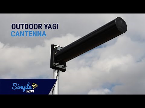 Outdoor Directional Yagi Cantenna 2.4GHz WiFi Explained - Built In The USA