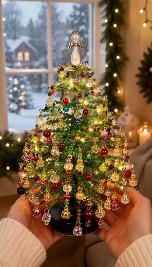🎄✨ DIY Beaded Christmas Tree Kit