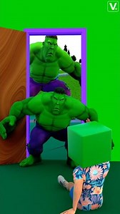 0h Noo, What is that Door 😳😱 Hulk #shorts #funny #comedy #hulk