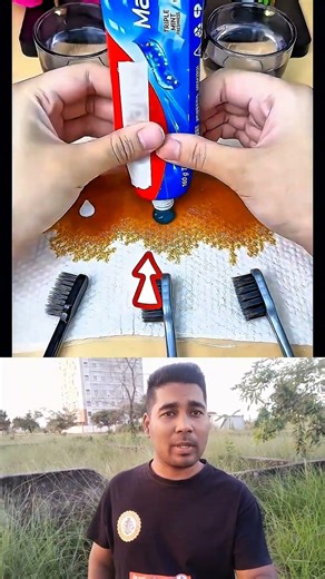 Her homemade toothpaste worked better 😱#youtubeshorts