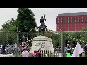 Protesters try to topple Andrew Jackson statue near White House