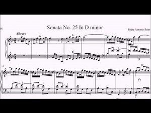 HKSMF 71st Piano 2019 Class 124 Grade 7 Soler Sonata R.25 in D Minor Sheet Music 校際音樂節