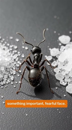 Ant Chooses Sugar or Salt? Surprising Result 😳#animalfacts #naturefacts
