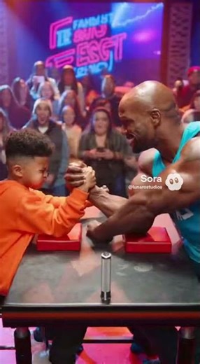 Kid vs Bodybuilder!!!
