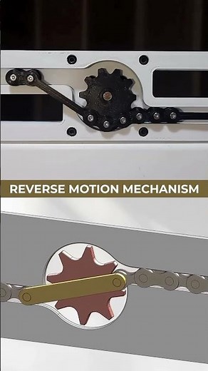 Reverse Motion Mechanism 🔄😇#mechanism #chain #mechanical #engineering #cadcam #newdesign
