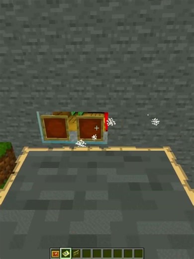 Minecraft Invisible Mountain Base! 💀 (World's Smallest Violin) #minecraft #shorts