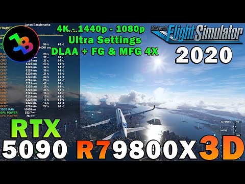 Microsoft Flight Simulator 2020 | RTX 5090 | Ryzen 7 9800X3D | Ultra Settings | 4K - 1440p - 1080p