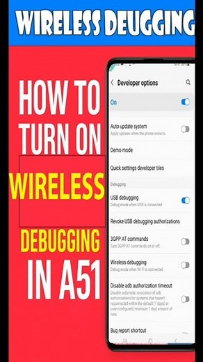 Enable Wireless Debugging A51| How to Turn On Wireless Debugging in Samsung Galaxy A51