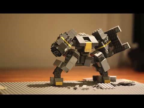 attack + protect / lego mech stop-motion