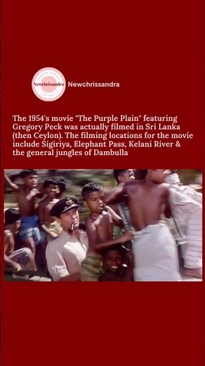 Gregory Peck in Ceylon: Hollywood Meets Sri Lanka in “The Purple Plain” (1954) ✨