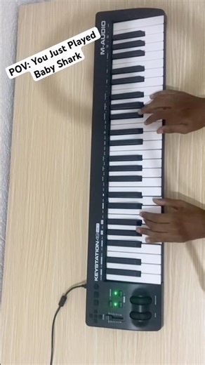 Just Played Baby Shark On Midi piano #piano #pianolessons #pianomusic #pianotutorial