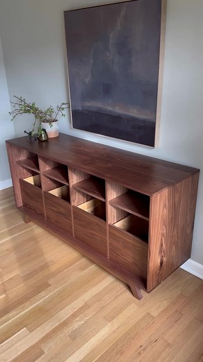 Record storage cabinet 💪🏽 King ##Vinyl##RecordCabinet##VinylStorage##VinylCollection##Music##CustomFurniture