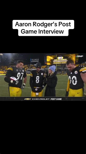 Aaron Rodger’s Post Game Interview #aaronrodgers #postgame #steelers #ravens #interview