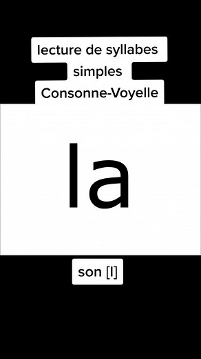Apprendre à lire les syllabes simples pour les enfants