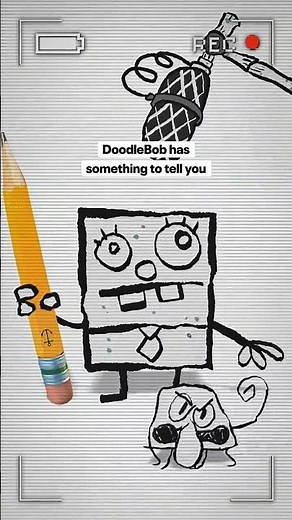 "DoodleBob has something to tell you." - Follow SpongeBob on TikTok | YouTube Shorts 📝