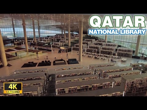 QATAR National Library | Amazing Architecture | 4K UHD 60FPS #qatar #virtualreality #library