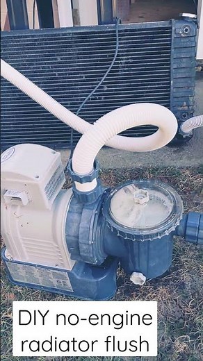 Flush your radiator with no engine