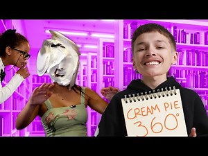 World’s first SILENT 360° Cream Pie?! | Silent Library Challenge | What Now?