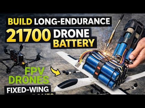 Long Range 21700 Battery Pack Build Tutorial | DIY High Capacity Li-ion for FPV & Fixed Wing