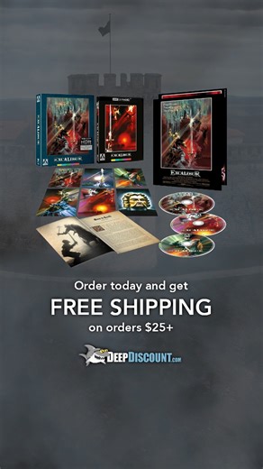 DeepDiscount.com on Instagram: "Rediscover the legend that blends myth, magic, and medieval grandeur. Excalibur brings Arthur, Merlin, and the Knights of the Round Table to life through striking cinematography and bold storytelling. This 4K Ultra HD edition is a must-have for fans of fantasy and film history. Link in bio. #Excalibur #KingArthur #Merlin #JohnBoorman #FantasyFilm #ClassicCinema #PhysicalMedia #FilmHistory #DeepDiscount"
