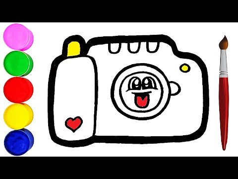 Fotoapparat Zeichnen und Malen für Kinder