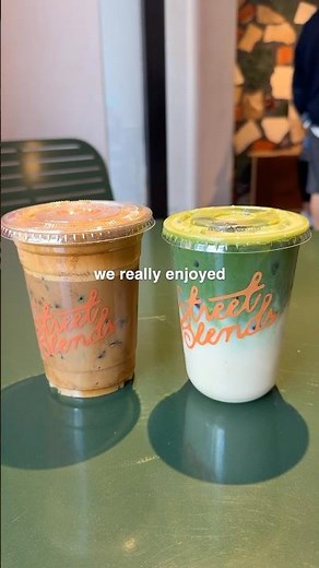 new cafe alert 🚨 STREET BLENDS #nyc #nyccafe #nycfood #manhattan #coffee #latte #matcha #shorts
