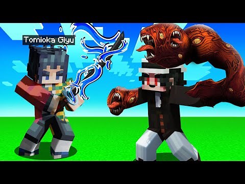 Minecraft, But I'm Defeating MUZAN as GIYU from Demon Slayer Mod!