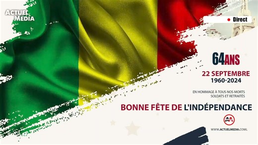 Le Mali a célébré son 64 -ème anniversaire d’indépendance dans un contexte de force face aux attaques récentes. Malgré les défis , les festivités ont été marquée par la détermination des maliens et les forces armées. Commentaire de Nana Kadidia Kone | Actuel Média