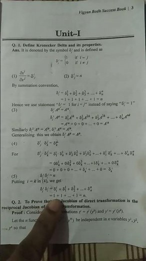 Kronecker Delta & It's properties /differential geometry of Manifolds