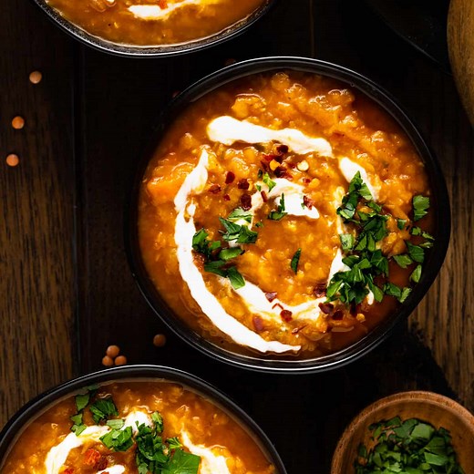 Instant Pot Moroccan Lentil Soup (30 Minutes)
